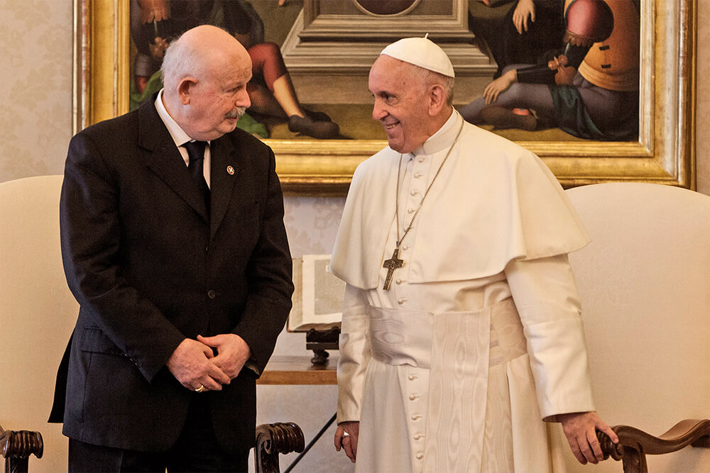 Brief Des Gro meisters An Papst Franziskus Zum Weltfriedenstag 