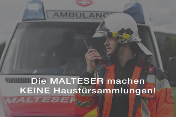 Malteser Wien keine Haustuersammlungen