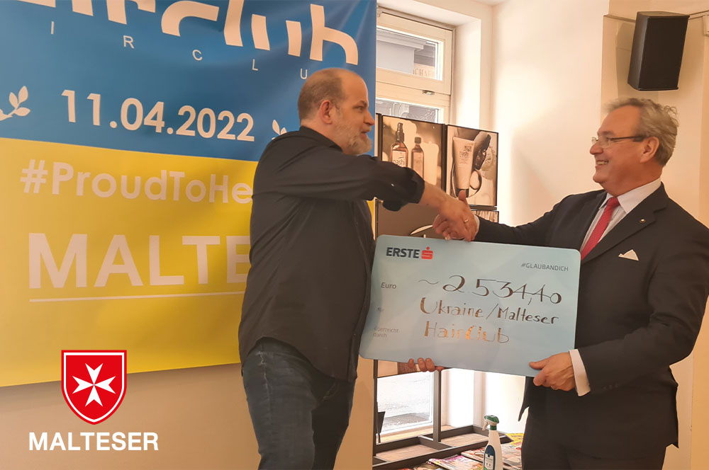Malteser Challenge Ukraine 2022 Spende Hairclub