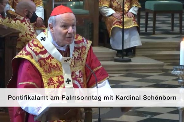 Titelbild Palmsonntagsmesse Kardinal Schoenborn 2022