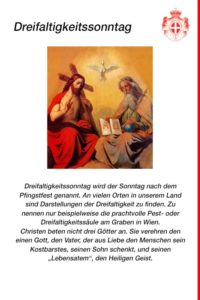 Christliche Feiertage HP Dreifaltigkeitssonntag