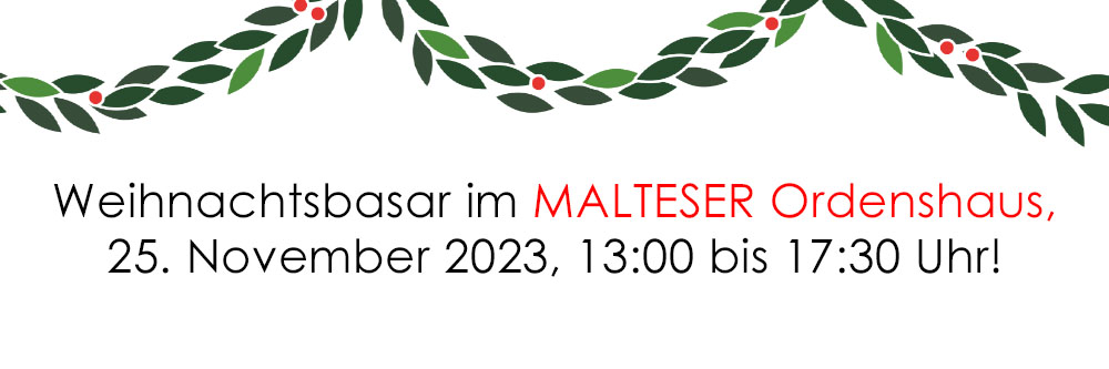 Malteser Ordenshaus Weihnachtsbasar 2023 BB