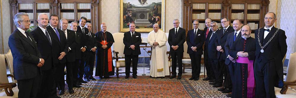 Malteserorden Rom Grossmeister Audienz Papst BB