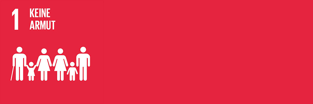 SDG Logo Ziel 1 Keine Armut