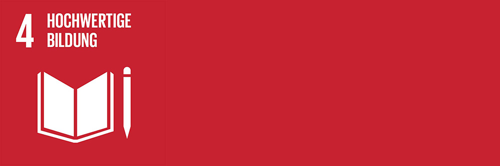 SDG Logo Ziel 4 Hochwertige Bildung