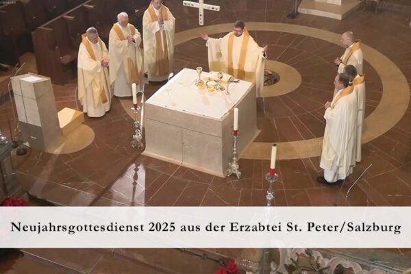 Titelbild Neujahrsgottesdienst Erzabtei St Peter 20250101