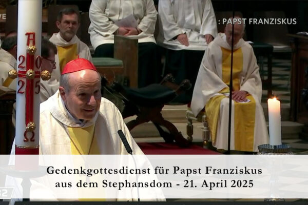 Titelbild Gedenkgottesdienst Stephansdom Papst Franziskus 2025