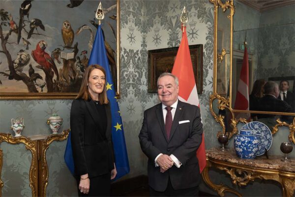 Malteserorden Rom Grossmeister trifft Präsidentin Metsola 01