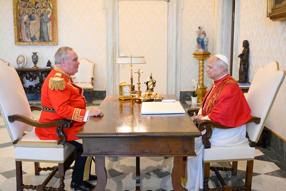 Malteserorden Rom Papst empfängt Grossmeister 03